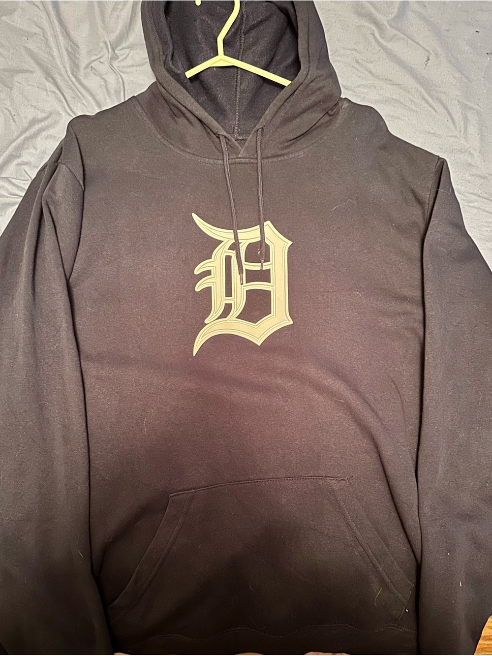 Majestic Detroit Tigers Hoodie with White Old English D Graphic